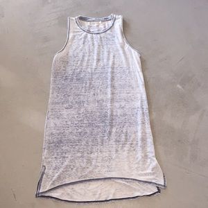 Distressed muscle tee shirt dress